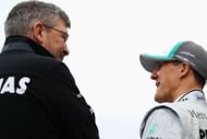 Ross Brawn (L) and Michael Schumacher (R) - Source: Getty